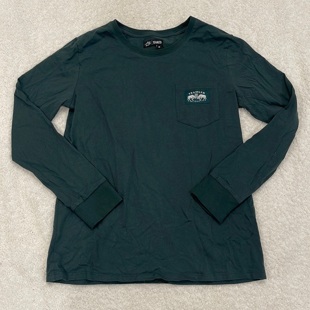 TEAMLTD - Crewneck Long Sleeve Top - Evergreen (size medium)